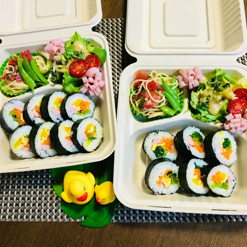 Snapdishの料理写真:子供達の置き弁🍱|nailsbayさん