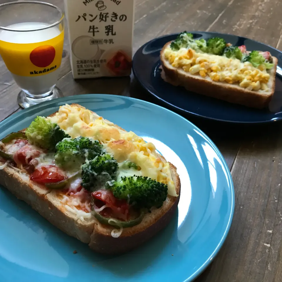 Snapdishの料理写真:ピザトースト的オープンサンド🍕　#コズサンド|koji toyodaさん