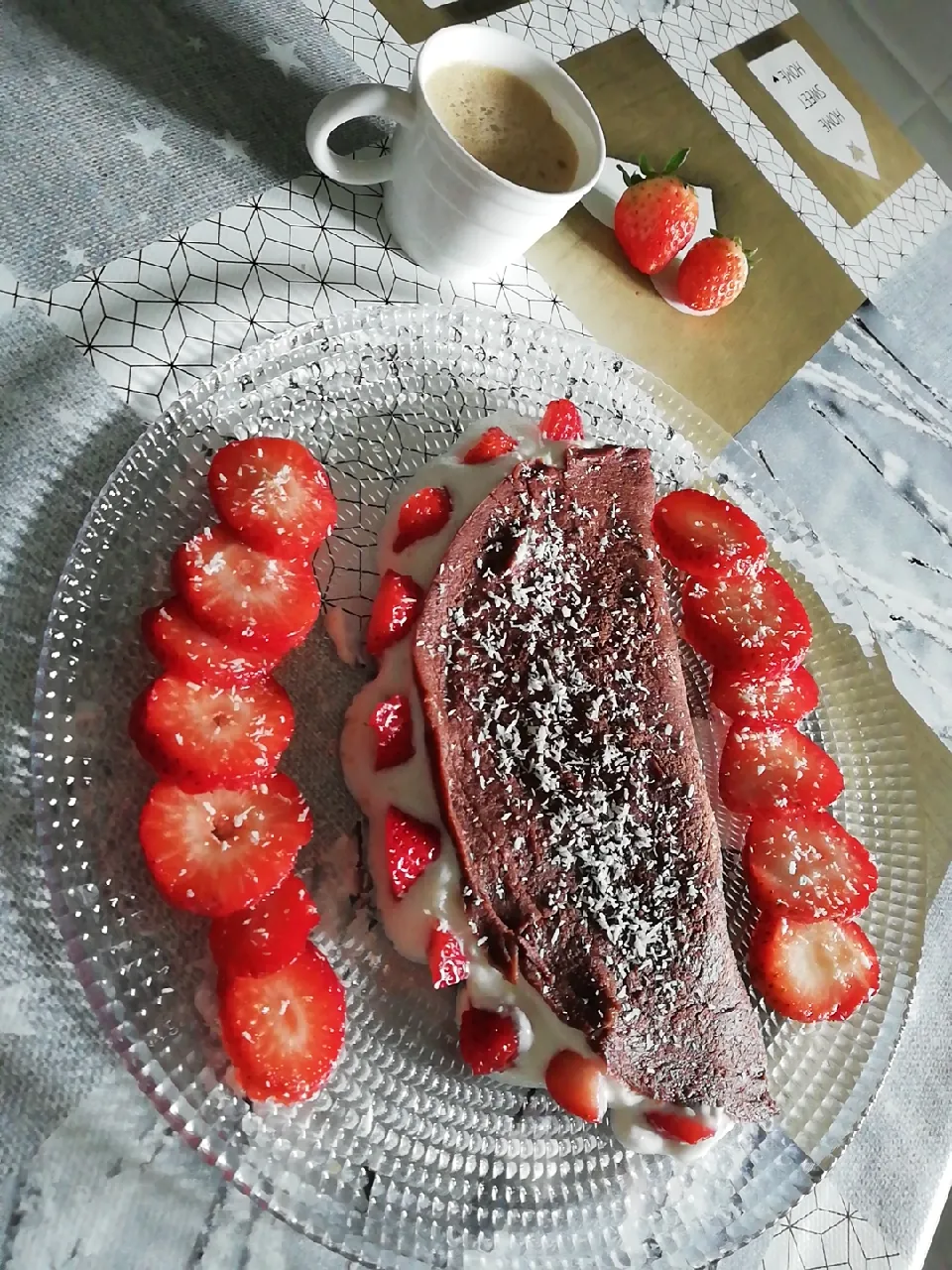 Snapdishの料理写真:Pancake alle fragole|VALEPICONE87さん