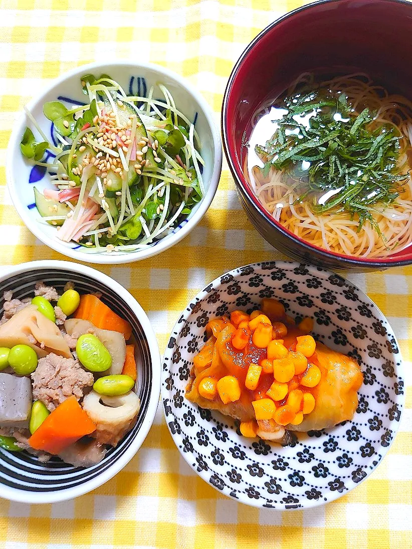 お酒のつまみとソーメンのお汁

少しずつ、残り物 整理|🍒ふみりん🍒さん