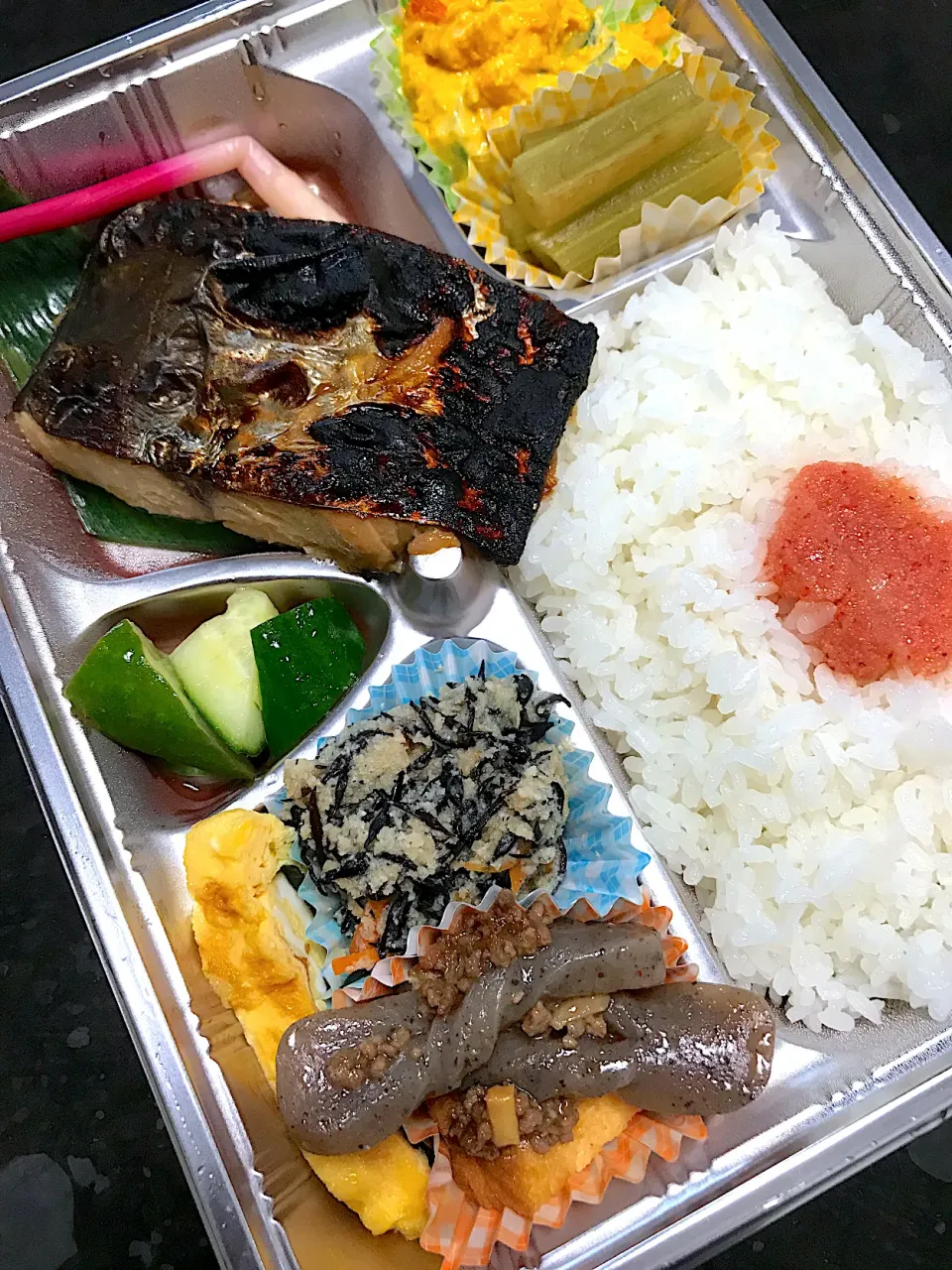 日替りお弁当　サワラみそ漬け焼と明太ごはん|saturnさん