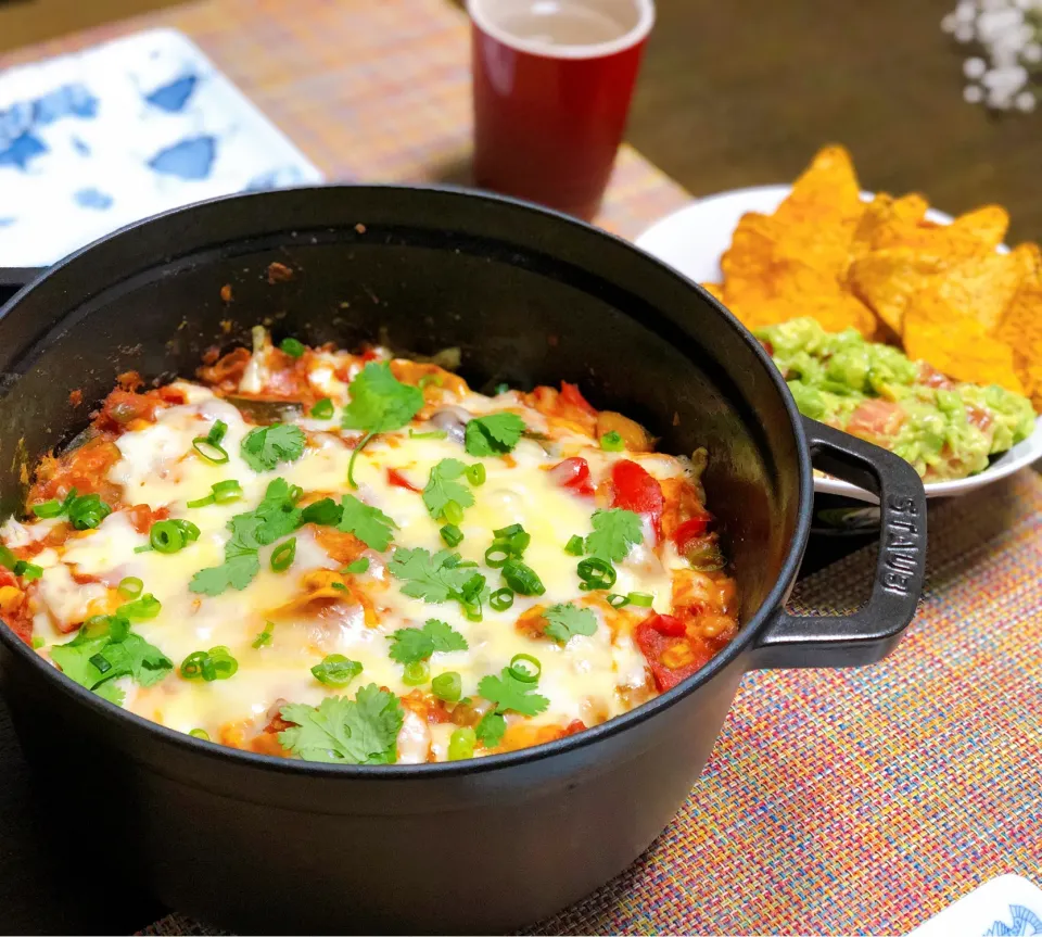 Snapdishの料理写真:Vegan Enchilada & guacamole🥑🇲🇽|Makigelinaさん