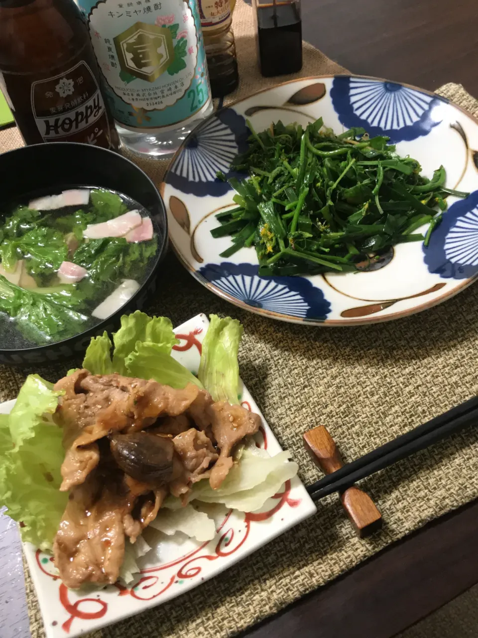 豚肉の生姜焼きと野菜炒め|くろさん