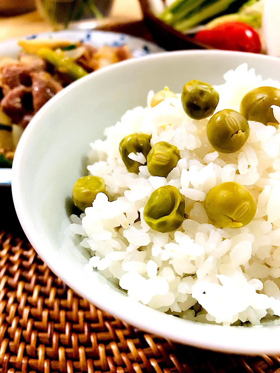 グリンピースごはん🍚|かずきっちんさん