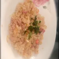 Snapdishの料理写真:Arroz cremoso de requeijão, queijo coalho e linguiça toscana de pernil|Francyさん