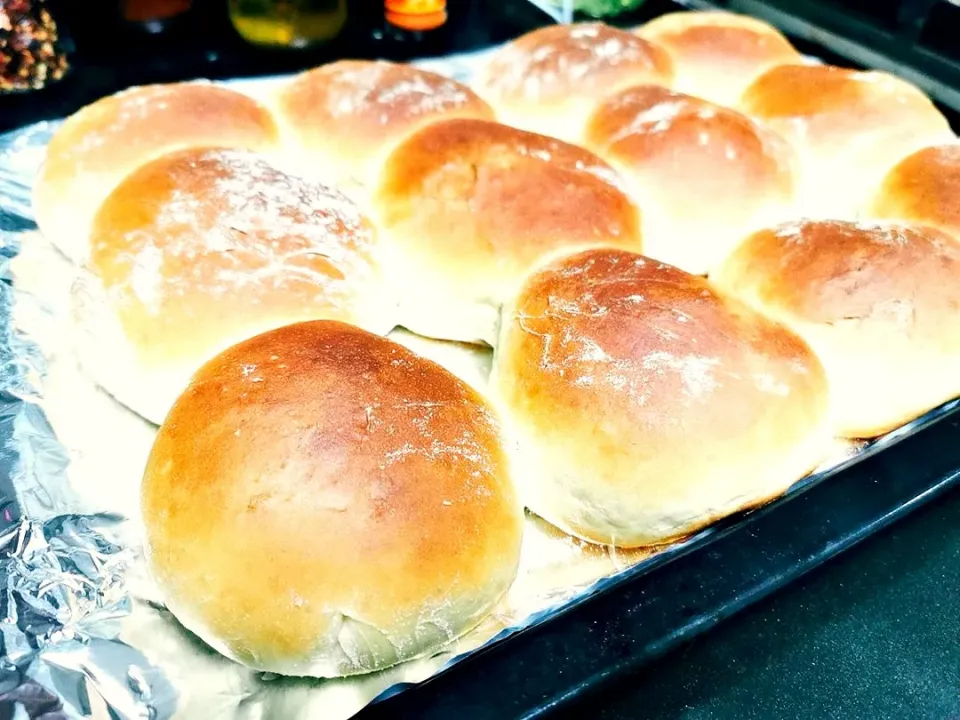 Snapdishの料理写真:No Knead Bun|bealialuvkitchenさん