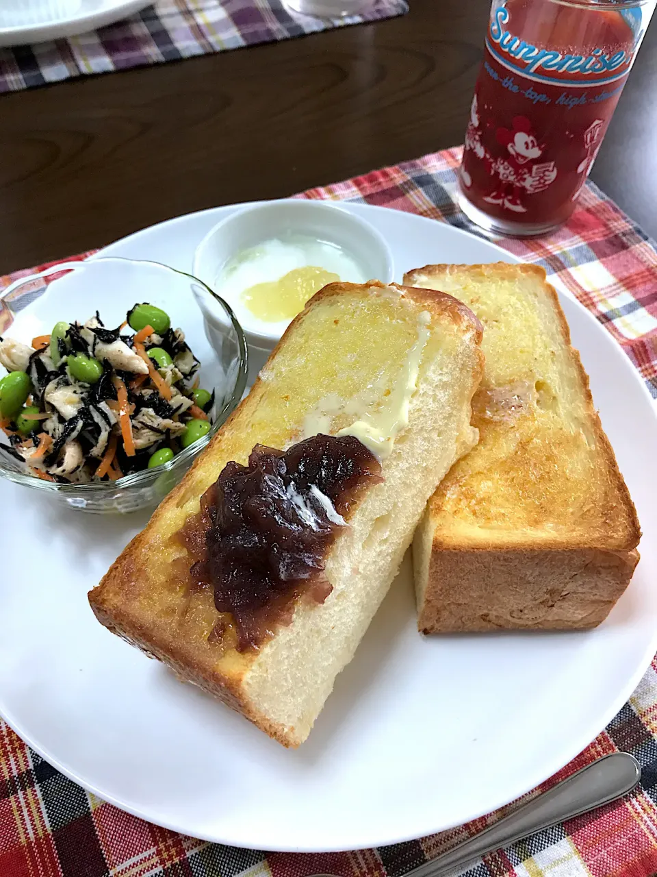 Snapdishの料理写真:厚切りトーストモーニング|Emiさん