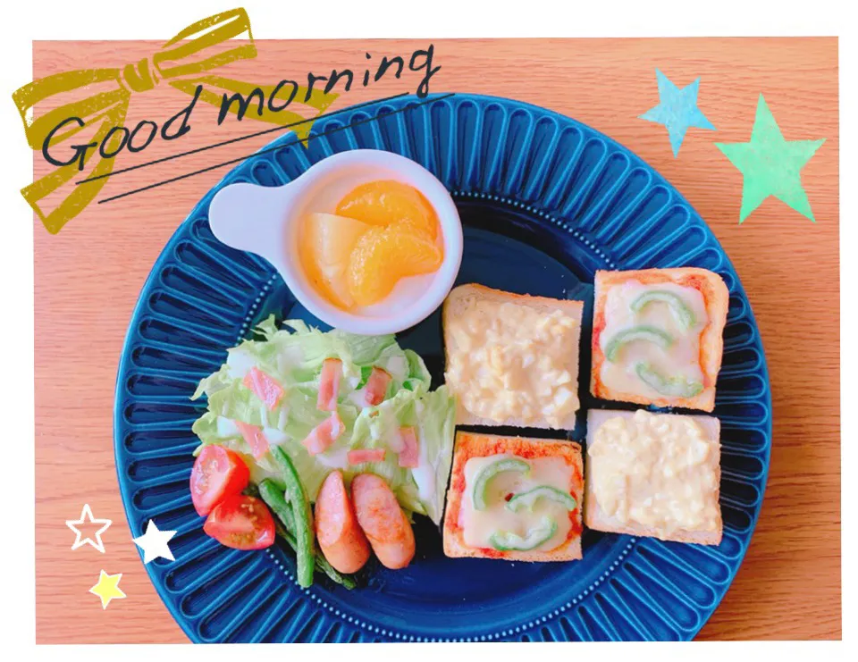 Snapdishの料理写真:に志かわの生食パンでモーニング②☕️✨|nacchan♪さん