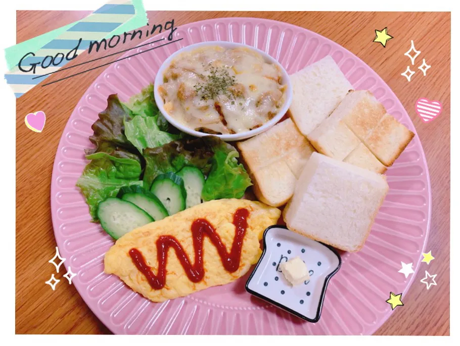 ボロネーゼをミニドリアにリメイクして朝食に🍝🧀✨|nacchan♪さん