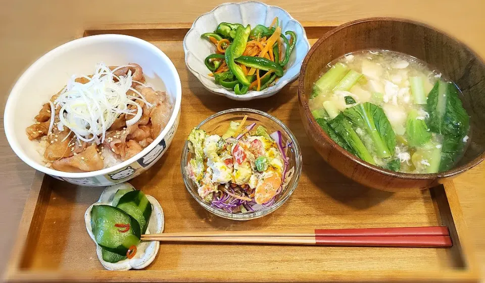 甘辛豚丼定食|Kaanaさん