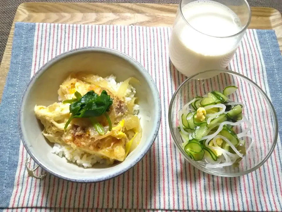 夕食  カツ丼|rina-noさん