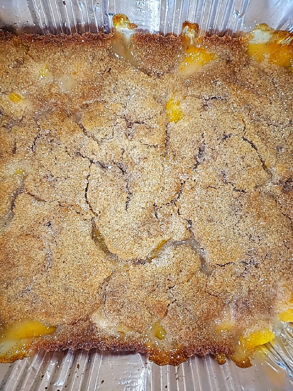 Snapdishの料理写真:homemade peach cobbler|Krystal Daneen Smith-Royallさん