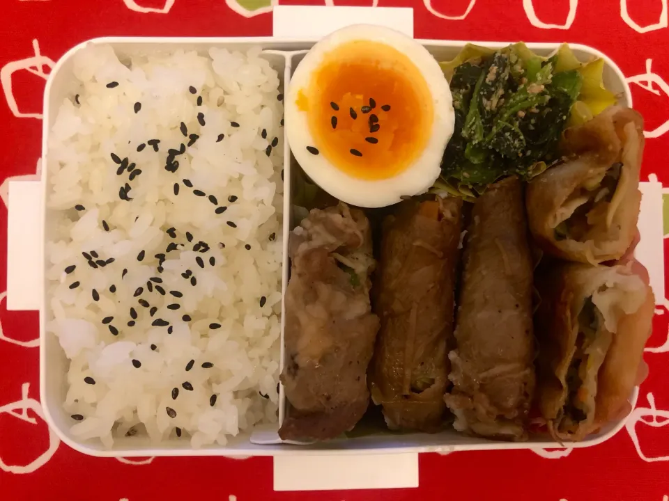 Snapdishの料理写真:肉巻弁当|freeさん