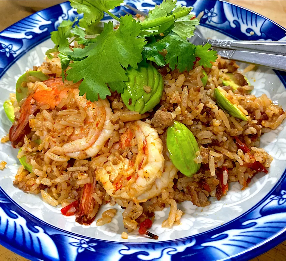 ข้าวผัดน้ำพริก สะตอกุ้งสด|Madam Chuoさん