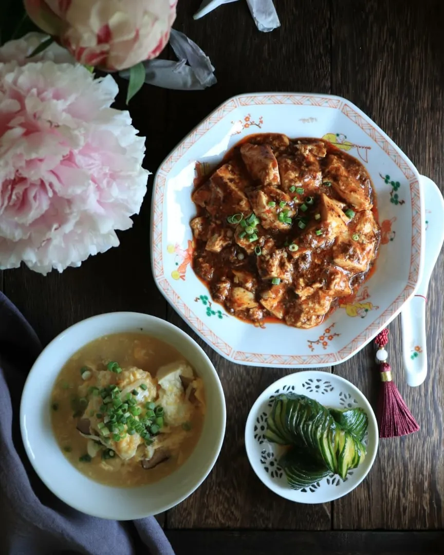 🌱レトルト麻婆豆腐に酸辣湯🌱|ayaoさん