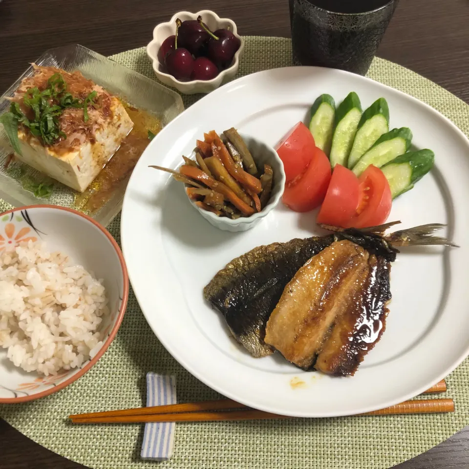 5/25 晩ご飯：鰯の蒲焼|ななみんさん