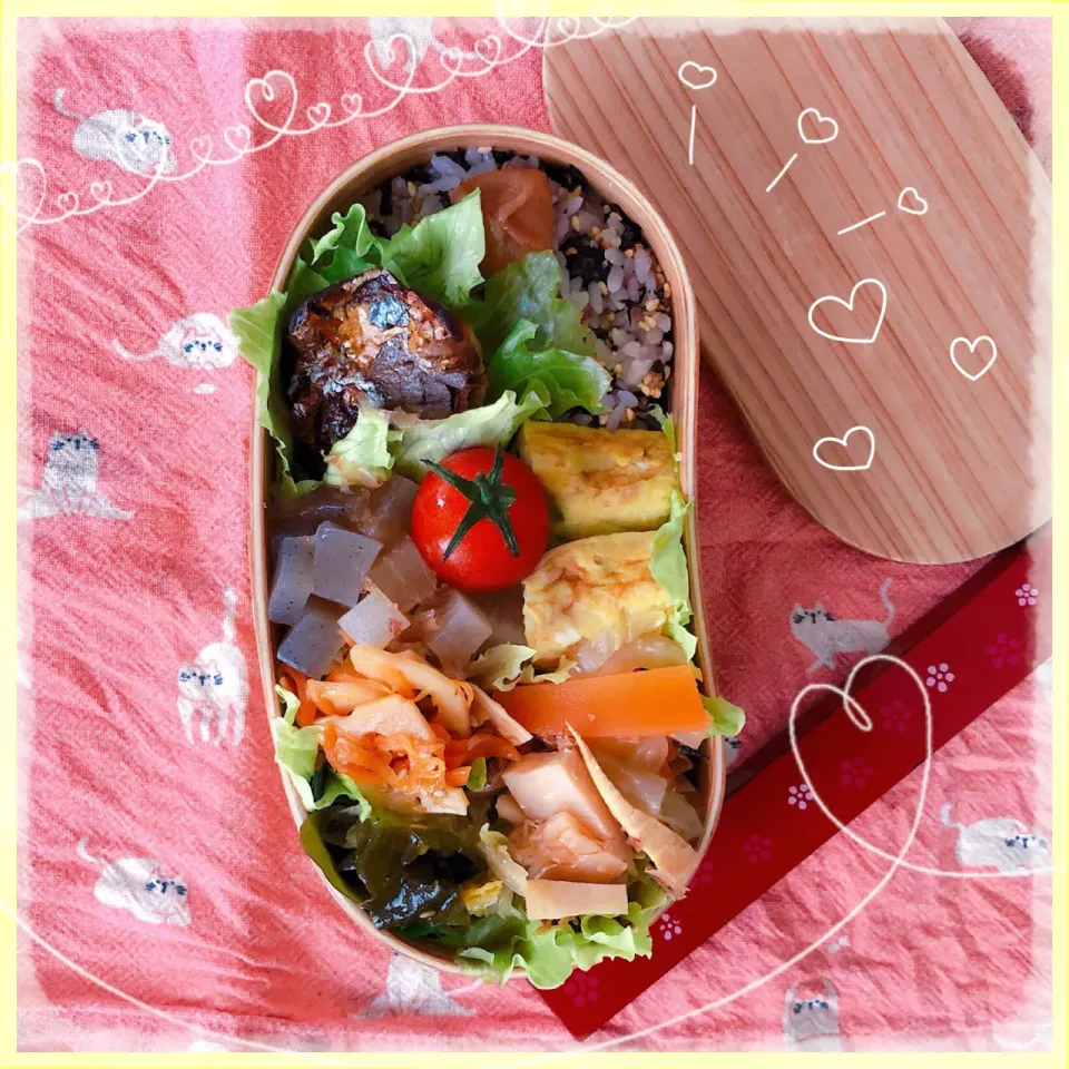 Snapdishの料理写真:５／２６ ｔｕｅ サバ弁当🍴|rinaronarさん