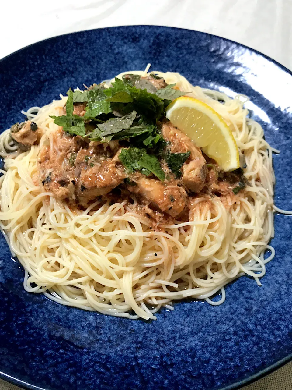 サバ缶の冷製トマトパスタ|まさよしさん