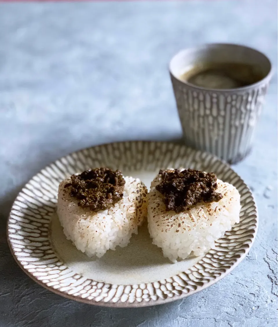 Snapdishの料理写真:山椒味噌の焼きおにぎり！|豆子さん