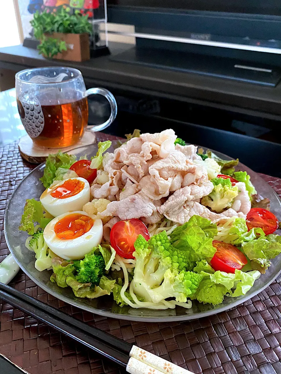 お野菜モリモリ豚しゃぶサラダ麺✨|ゆかりさん