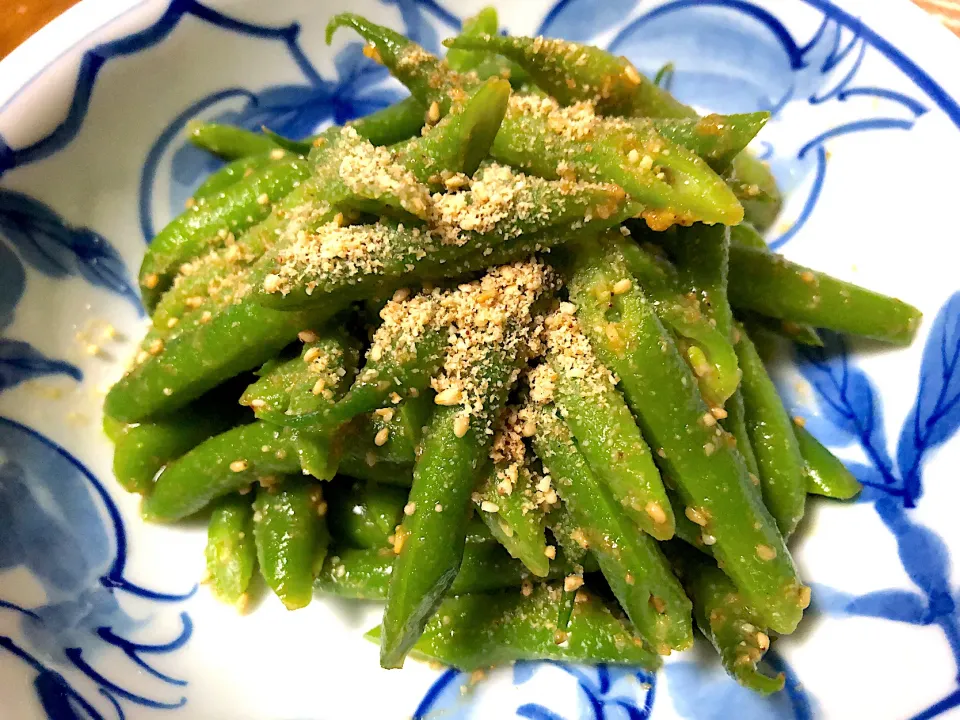 サクサクみずみずしいいんげん胡麻味噌和え|Cuisineさん