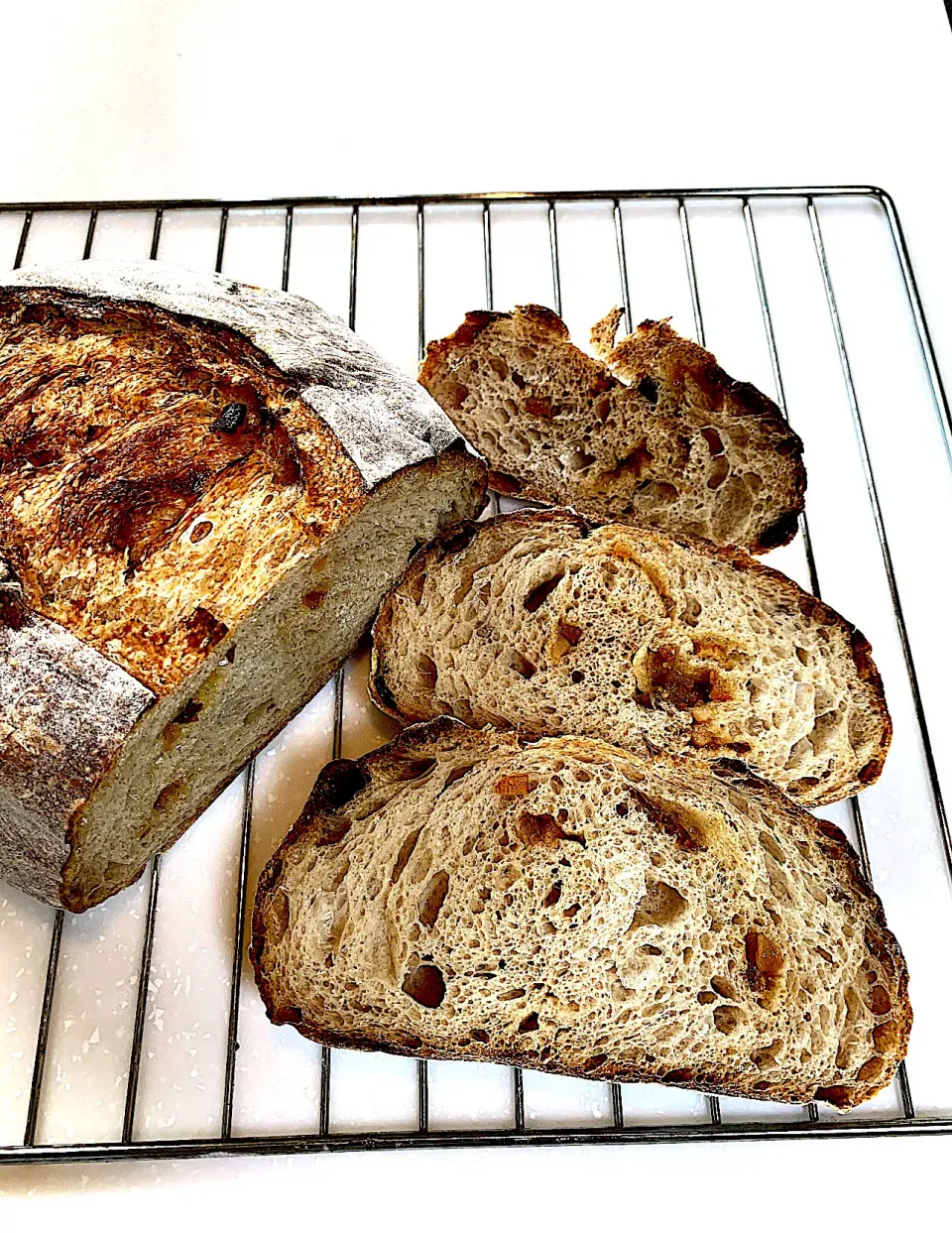 Cut end of the Raisin Orange Sourdough Bread|gonbenさん