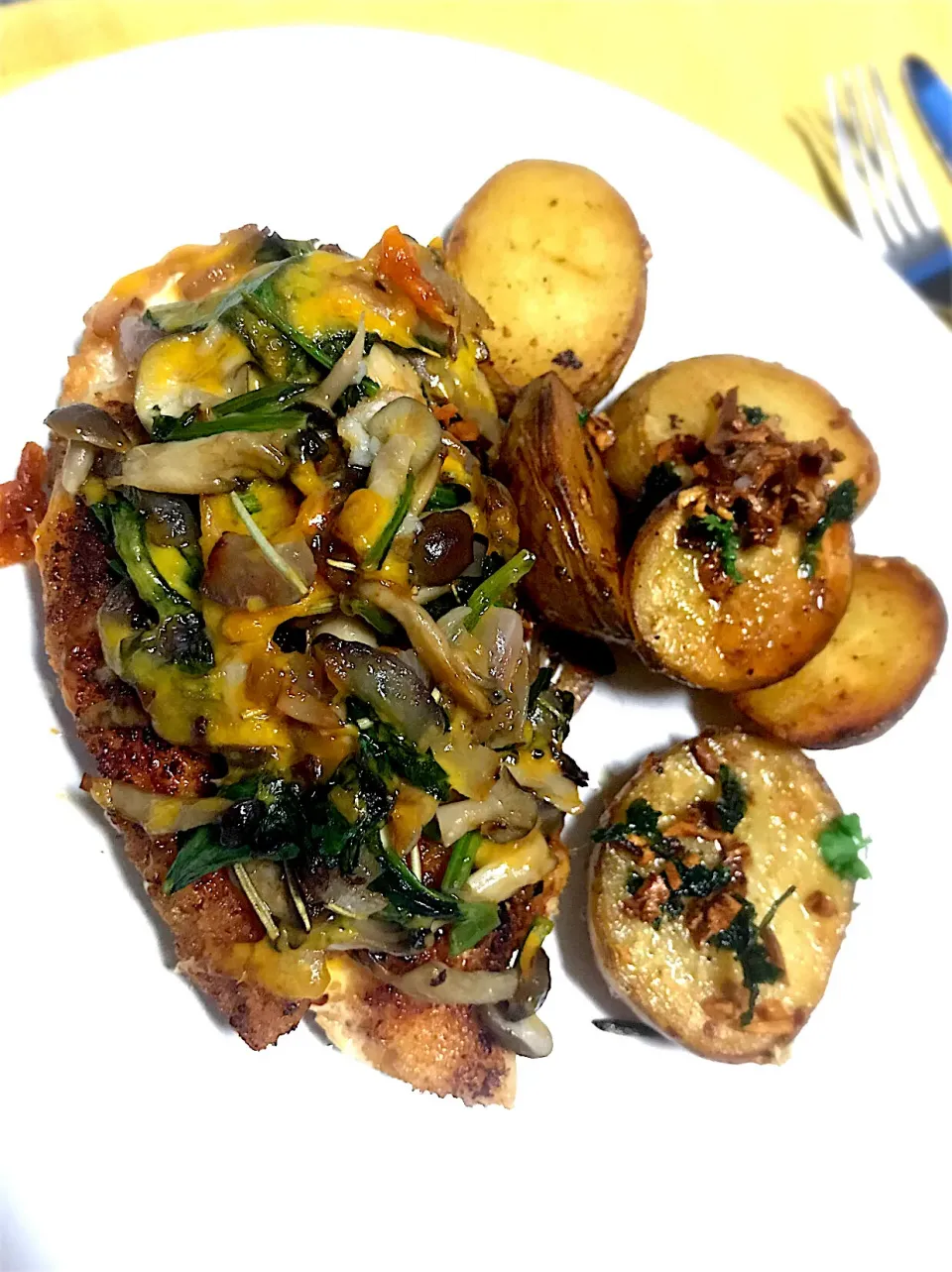 Chicken escalope with sautéed potatoes|LISAさん