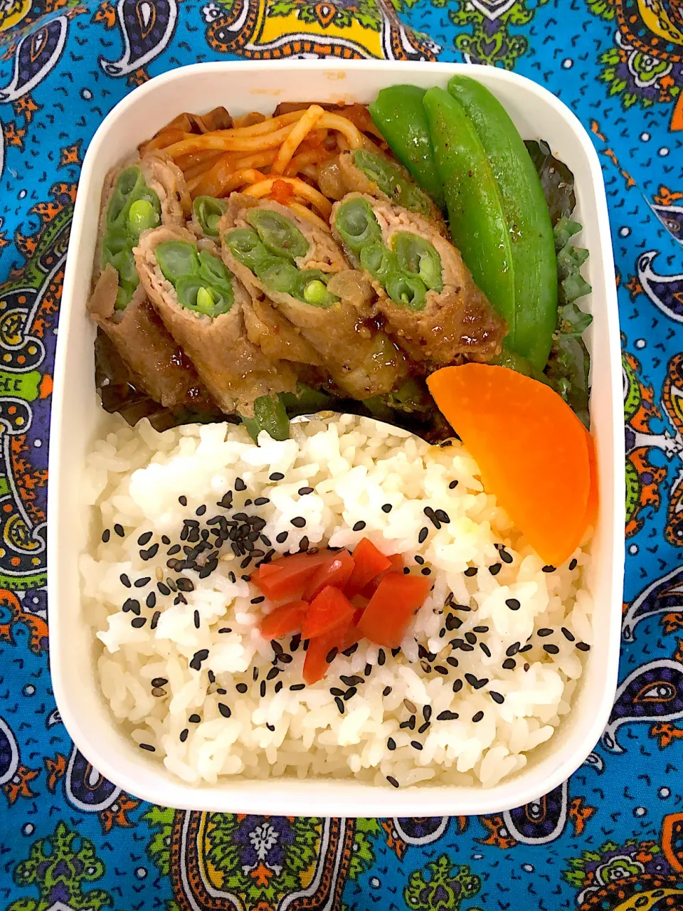 いんげんの肉巻き弁当【めし】|超絶トルーマン石6さん