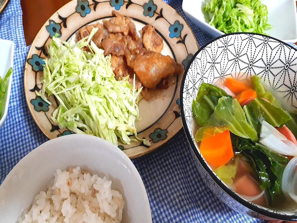 Snapdishの料理写真:豚肉のわさび醤油漬け|ぽぱいさん