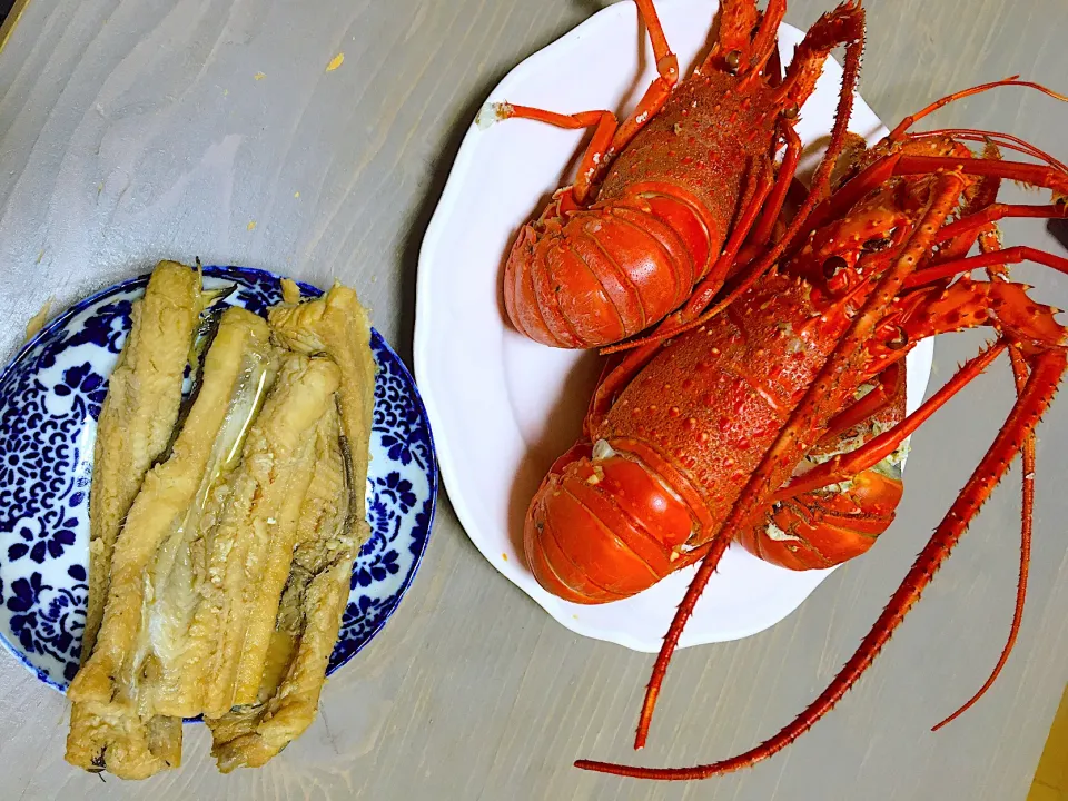 穴子煮　伊勢海老蒸し|みーさん