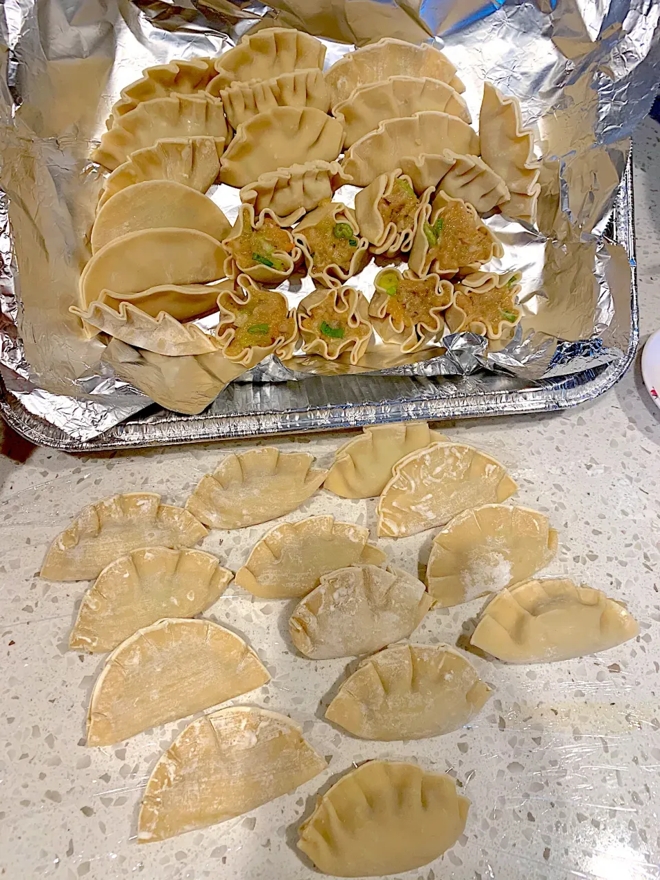 Snapdishの料理写真:1st try making Siomai & Gyoza|🌺IAnneさん