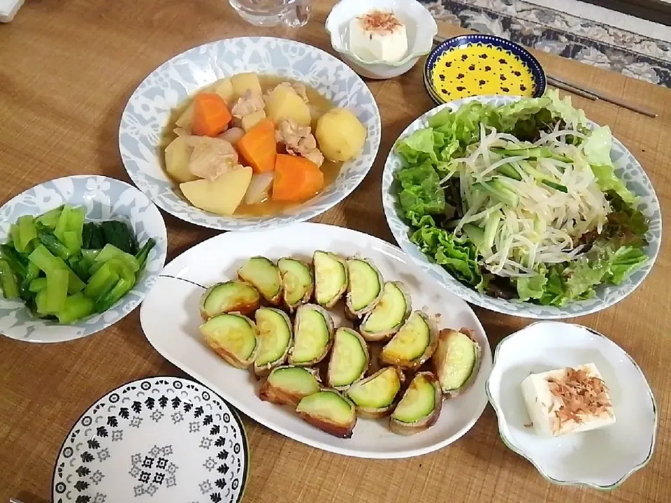 ズッキーニ肉巻き
晩御飯|ミルコさん