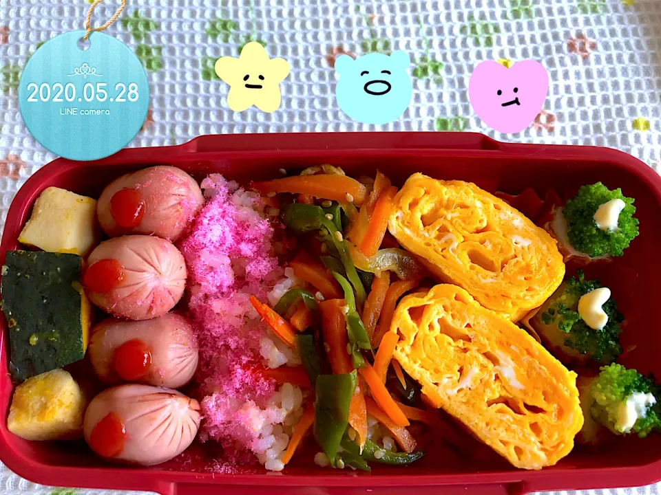 色々のせのせJKお弁当|harutomomamaさん