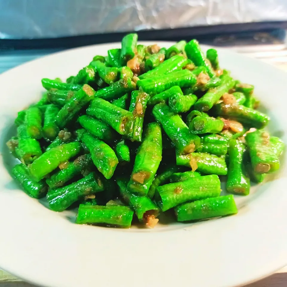 Yard-long bean and shrimp paste|🌿Veerapan Mu🌿さん