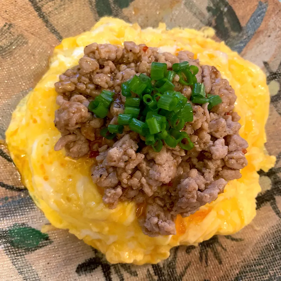 たまごのひき肉あんかけ|まゆこさん