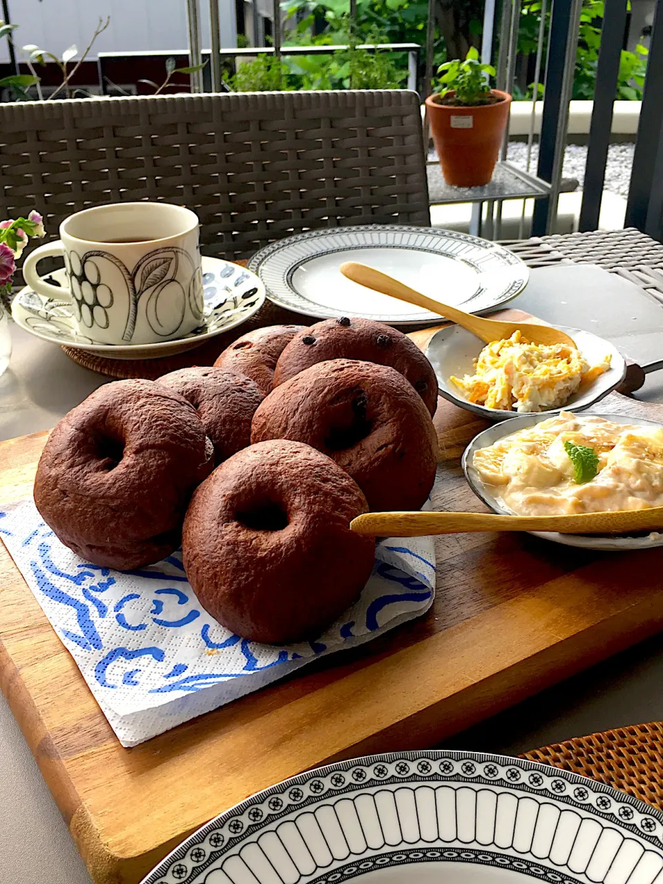 今日は、チョコチップベーグル|junjun86さん