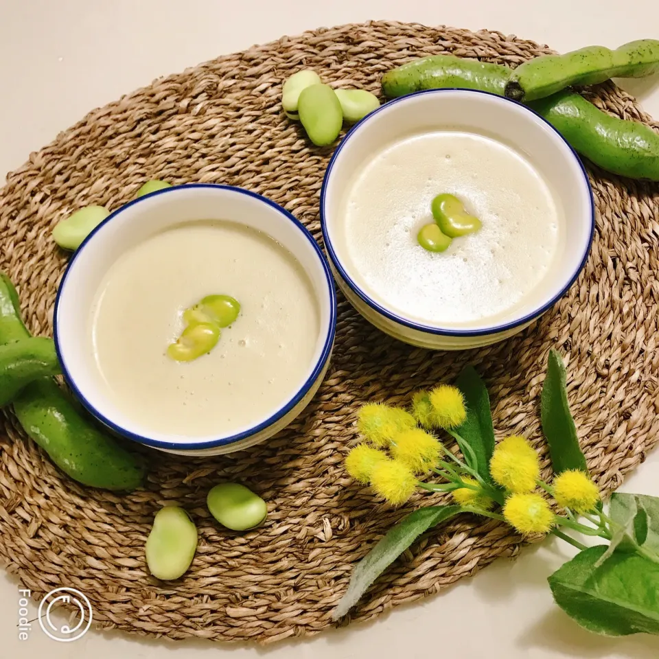 Snapdishの料理写真:🌱空豆のポタージュ🌱|ちゃべさん