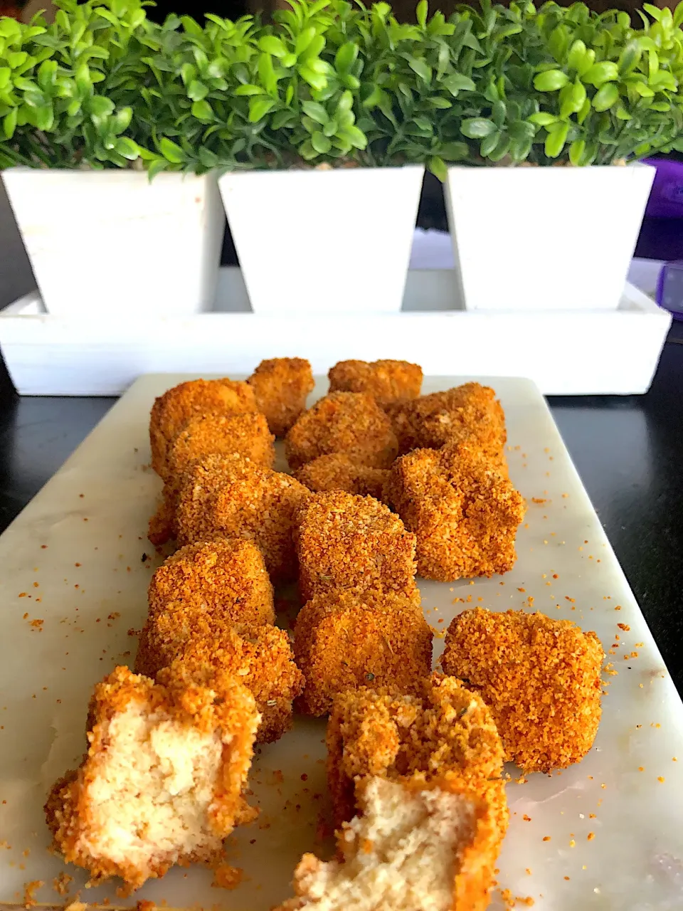 Spicy tofu nuggets|WholeLivingLargeさん