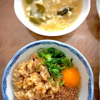 Snapdishの料理写真:玄米ご飯卵かけ|Shingoさん