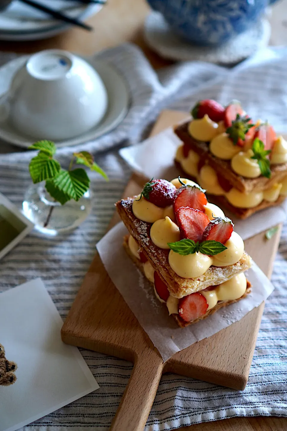 Snapdishの料理写真:イチゴのミルフィーユ🍓|kayokoさん