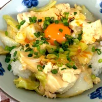 豆腐キャベツ丼|ヒロムーンさん