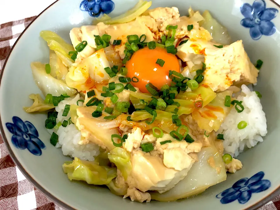 豆腐キャベツ丼|ヒロムーンさん