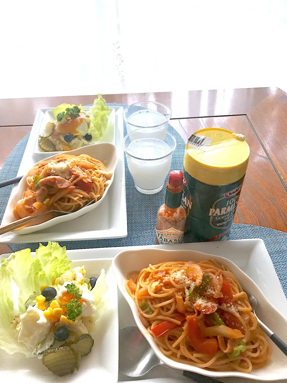 ランチはナポリタンスパゲティ🍝|シュトママさん