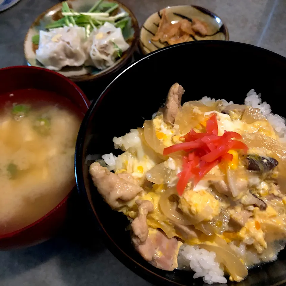 親子丼で晩ごはん(ﾟ∀ﾟ)|nao子さん