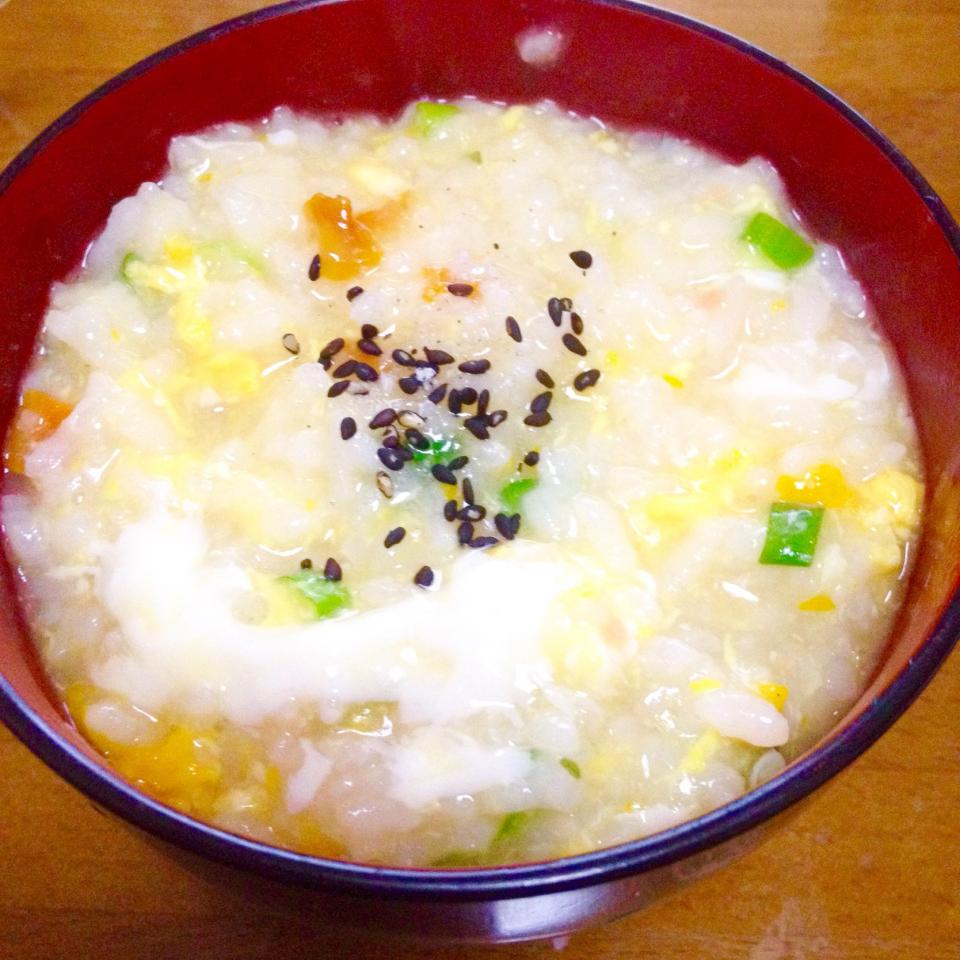 野菜雑炊🌸旨味たっぷり味噌味