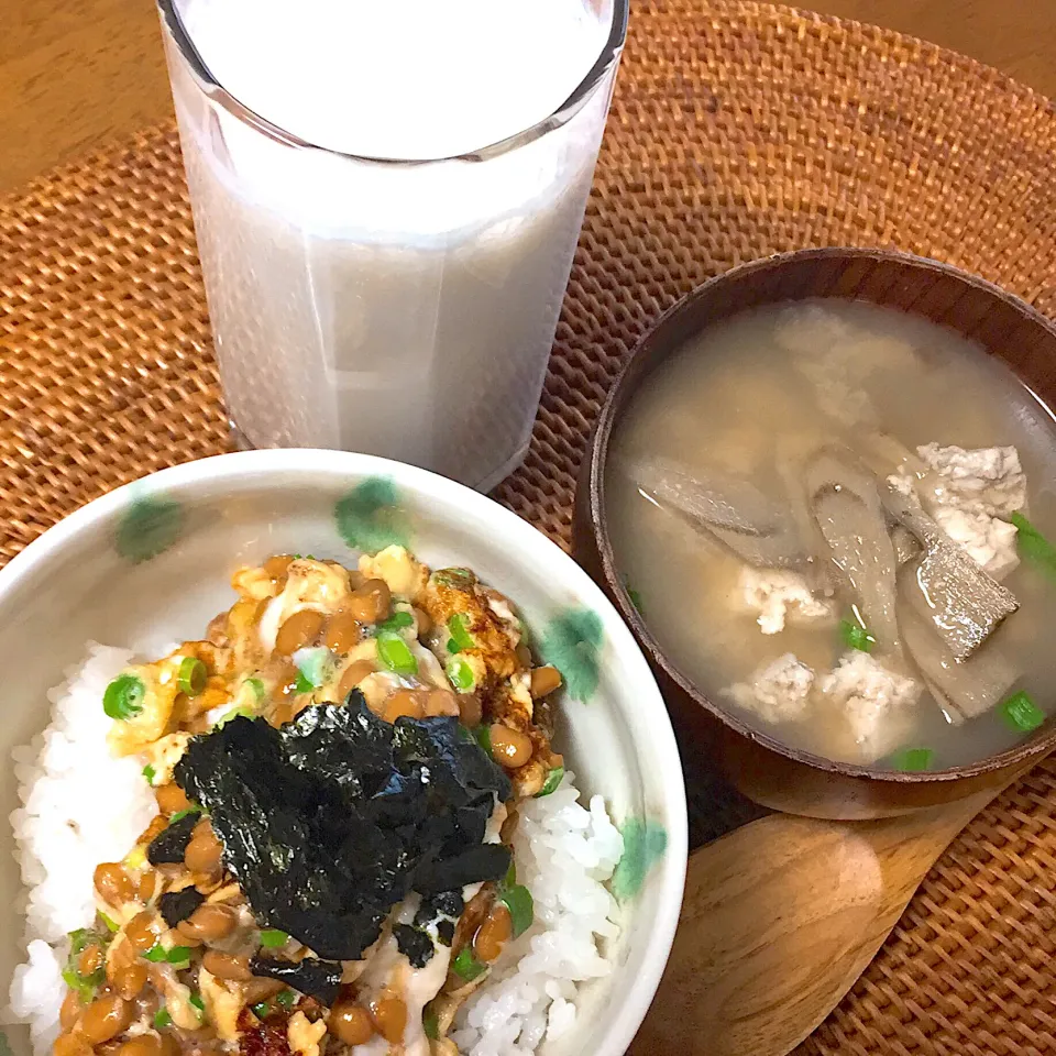 納豆炒り卵丼|トッチーさん