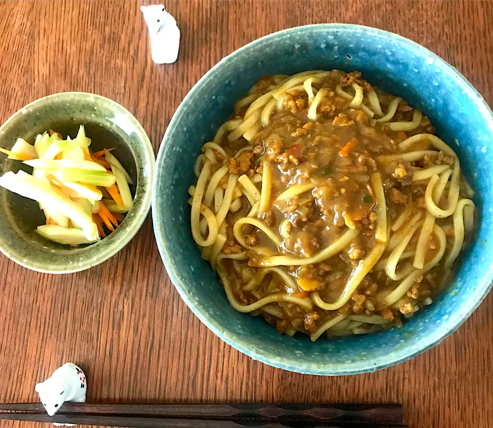 ブランチ #カレーうどん #カレーリメイク #カレーリメイク  #リメイク料理2020|小松菜さん