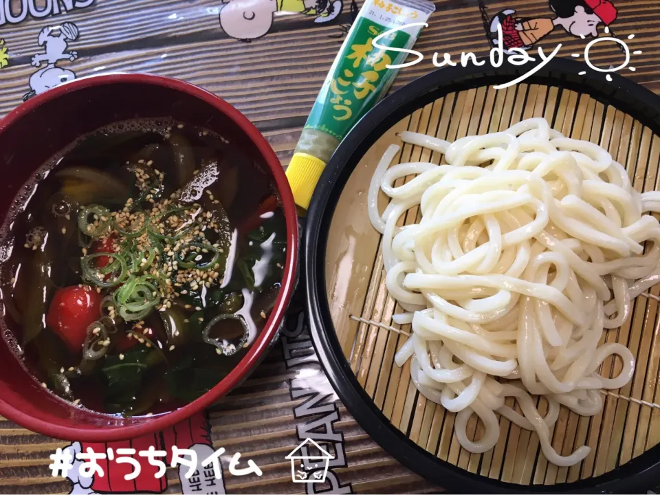 今日のlunch  つけうどん|ようか✩.*˚さん