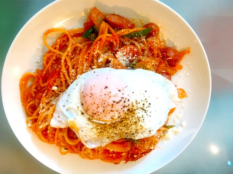 ナポリタン　目玉焼きつき|さちさん