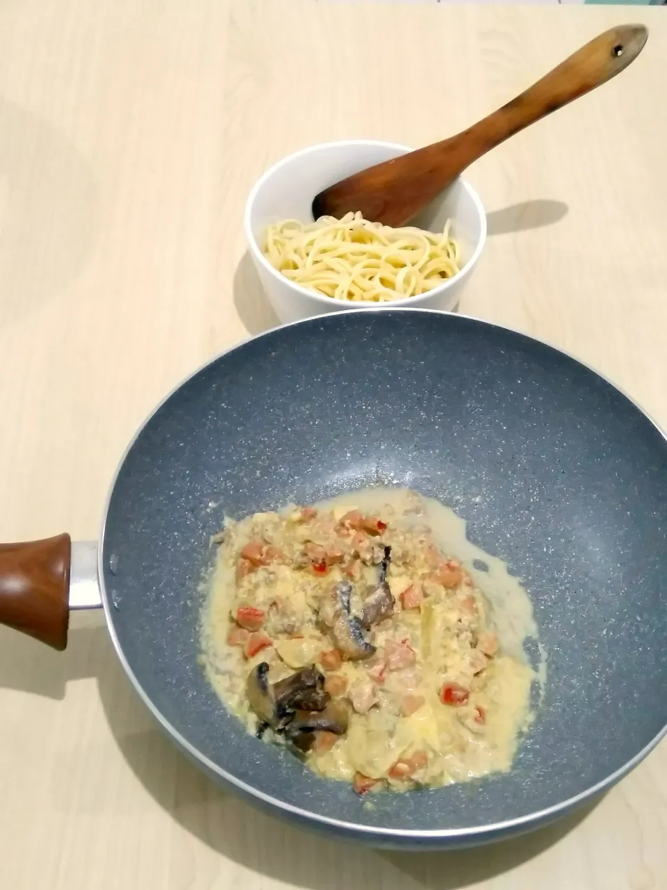 spaghetti carbonara already|chef bungさん